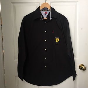 Vintage Mens Team Ferrari Tommy Hilfiger Black